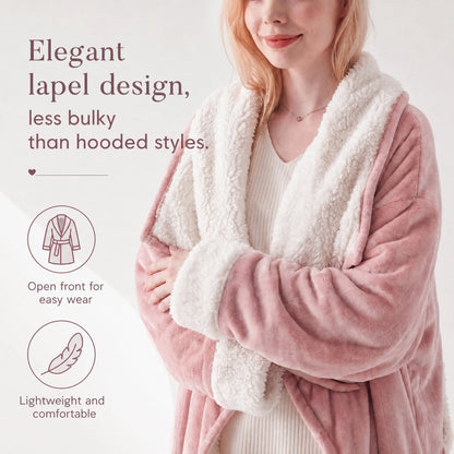 Cosybay Wearable Blanket Robe, Double-Sided Plush Flannel & Sherpa Lined Wrap Blanket with Back Pocket, Cozy Warm Wearable Throw Blanket for Lounging, Perfect Gift for Halloween Costume, 50X66Inch #Halloweenfinds #Tiktokshopbacktoschool #Dormtour