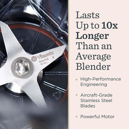 Vitamix VX1 Blender, 64 Oz Classic Container, Stainless-Steel Blades, 10-Speed, Self-Cleaning, Professional-Grade, Black