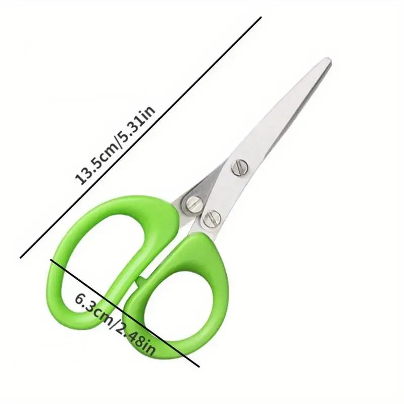 Stainless Steel Multi-Tool Kitchen Shears - 5-Layer Rust-Resist Steel Cutting Tool with Bottle Opener, Nutcracker, Can Opener, Compact Ergonomic Handle for Less Hand Fatigue, Home, Barbecue, Long Life Meats & Veggies Use