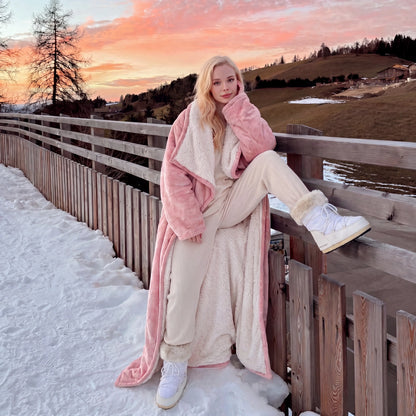 Cosybay Wearable Blanket Robe, Double-Sided Plush Flannel & Sherpa Lined Wrap Blanket with Back Pocket, Cozy Warm Wearable Throw Blanket for Lounging, Perfect Gift for Halloween Costume, 50X66Inch #Halloweenfinds #Tiktokshopbacktoschool #Dormtour