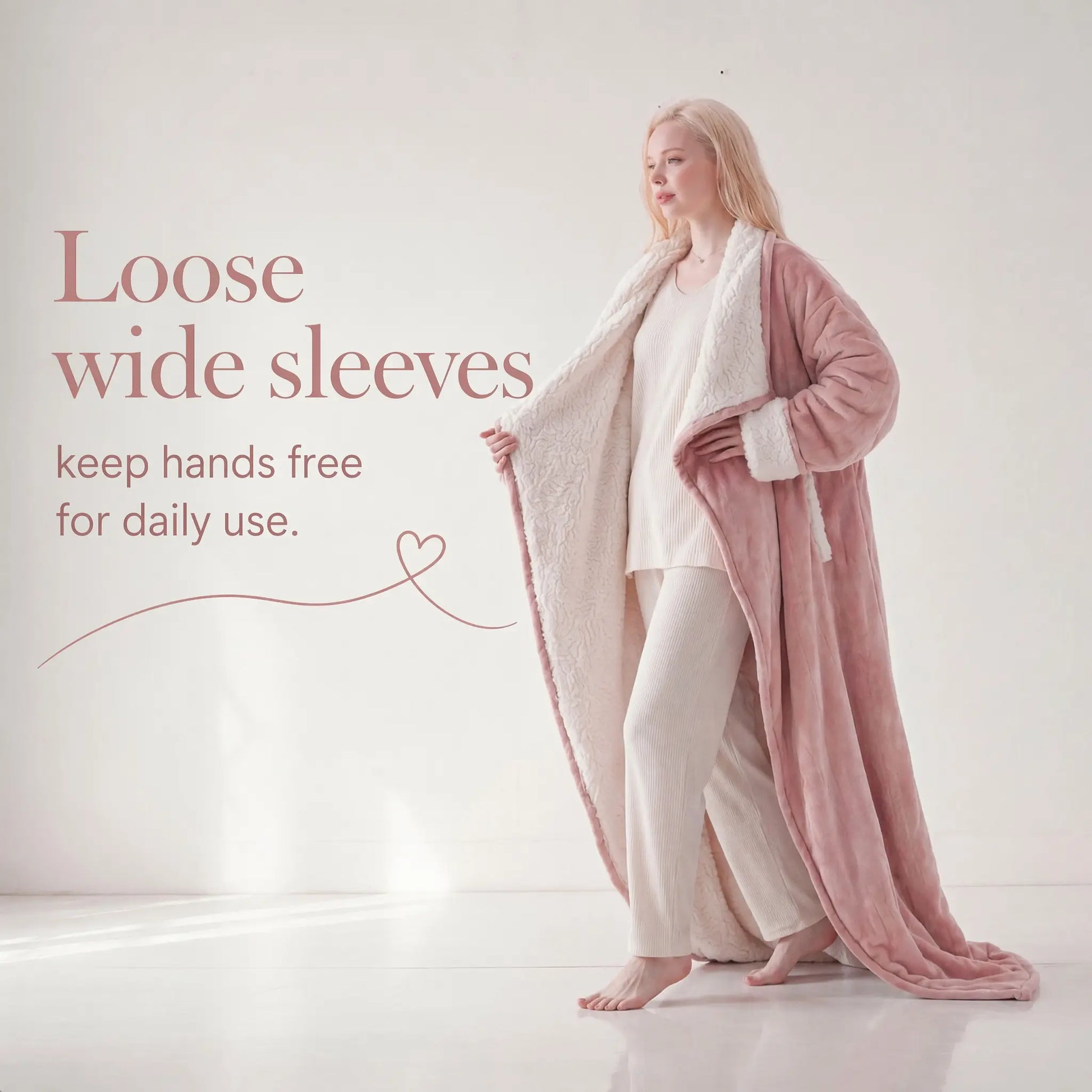 Cosybay Wearable Blanket Robe, Double-Sided Plush Flannel & Sherpa Lined Wrap Blanket with Back Pocket, Cozy Warm Wearable Throw Blanket for Lounging, Perfect Gift for Halloween Costume, 50X66Inch #Halloweenfinds #Tiktokshopbacktoschool #Dormtour